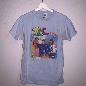 Light blue TLC 1992 graphic t shirt